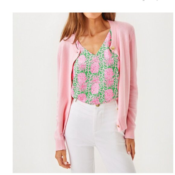 NWT Lilly Pulitzer Florin Straight Hem Top - Party Like a Pineapple - Size Small - Picture 4 of 14